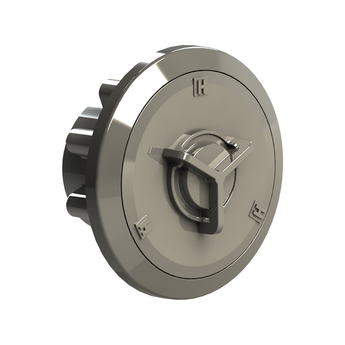 Aspiração Vinil Platinum cinza com anel inox