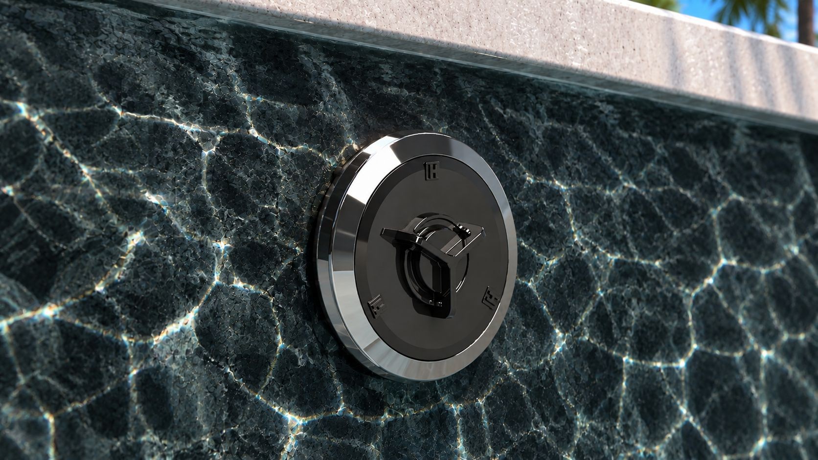 Aspiração Vinil Max instalada em piscina de vinil