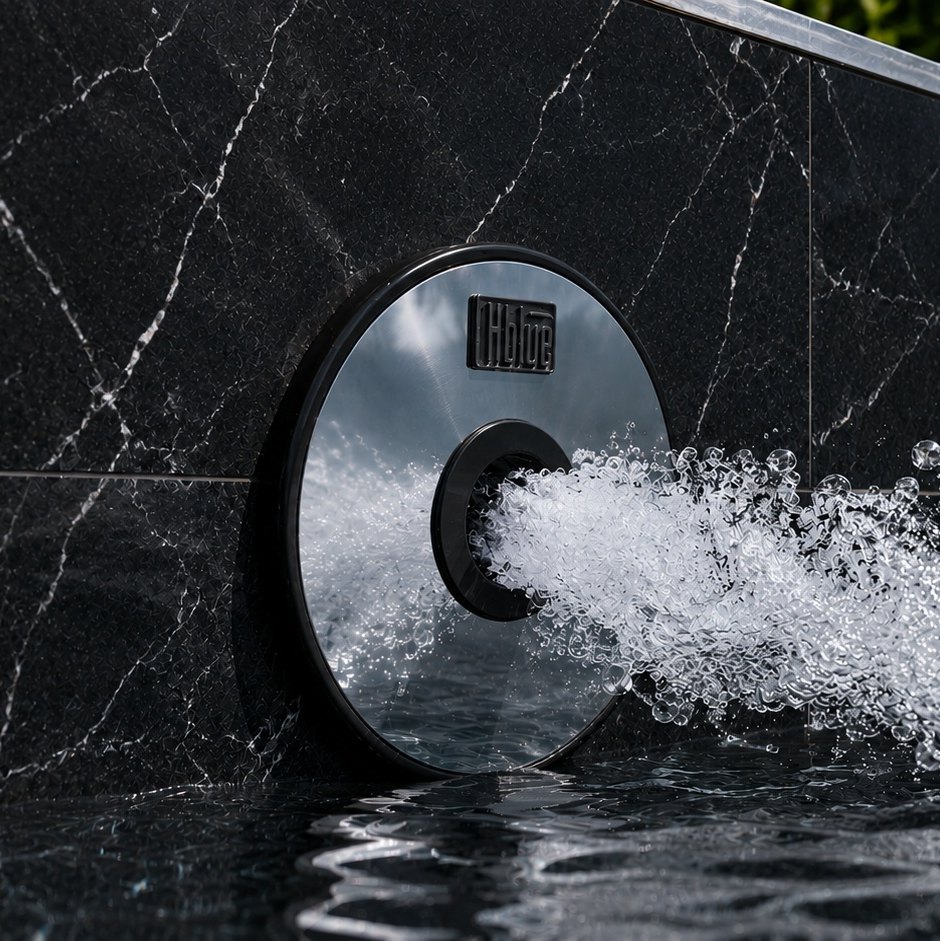 Retorno Platinum preto em mármore escuro